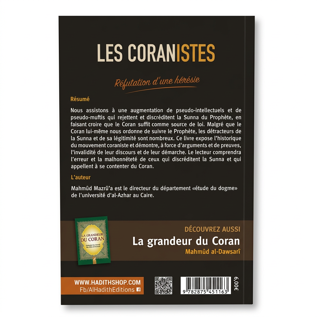 Quatrième de couverture du livre Les Coranistes sur fond blanc