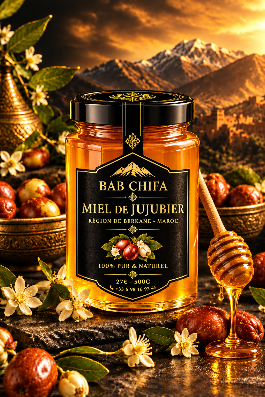 Miel de Jujubier Sidr de Berkan (Maroc)